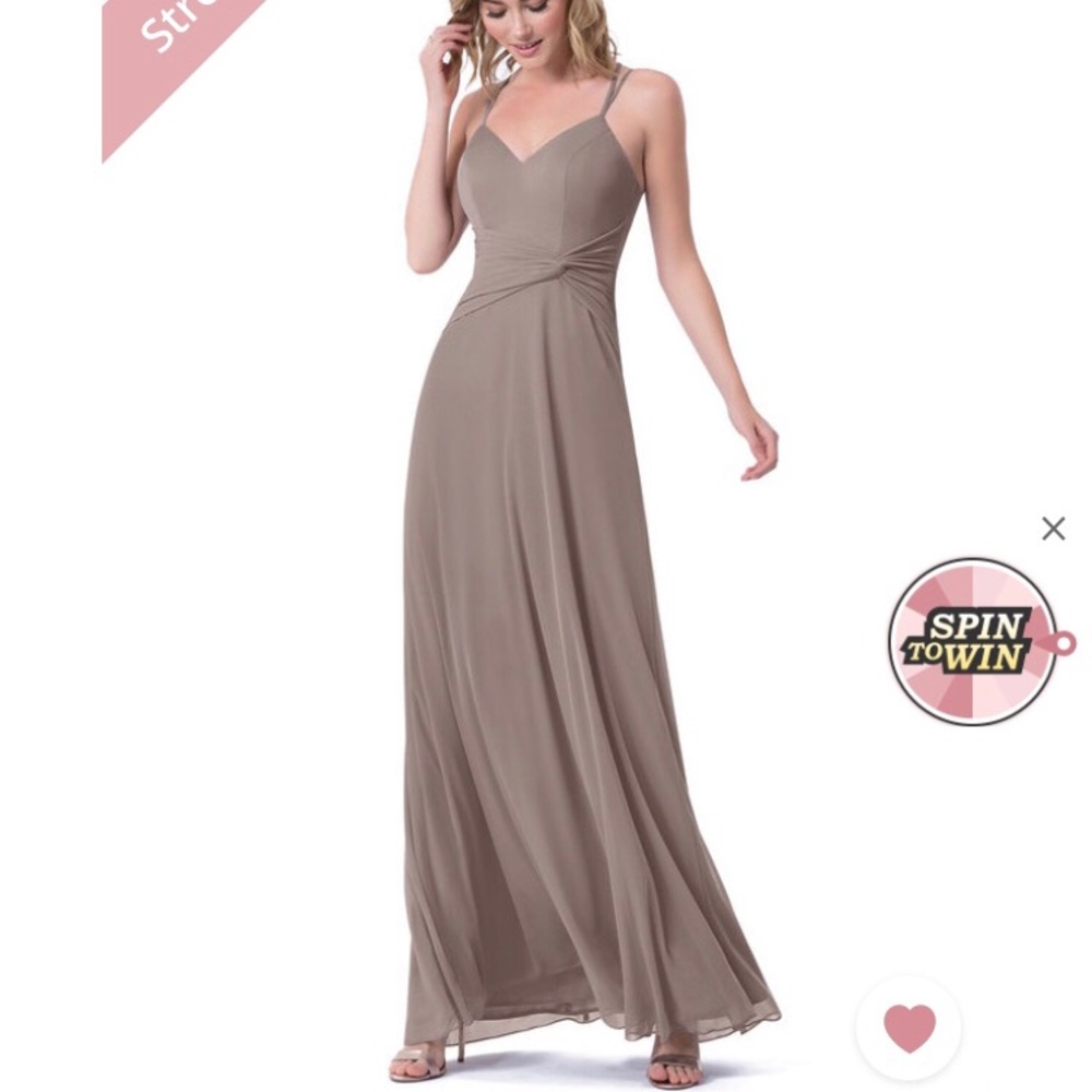 Azazie bridesmaid dress Narissa in Hazelnut